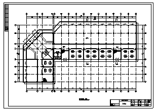 某市某五层综合办公楼建筑施工cad图(含计算书、建筑、结构图)-图二