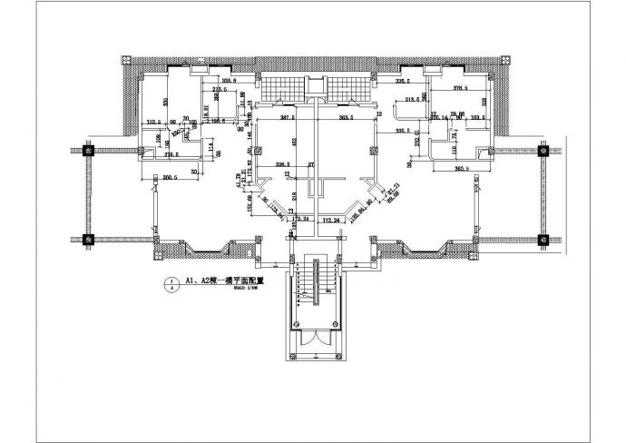 某独栋四层别墅全套CAD施工图_图1