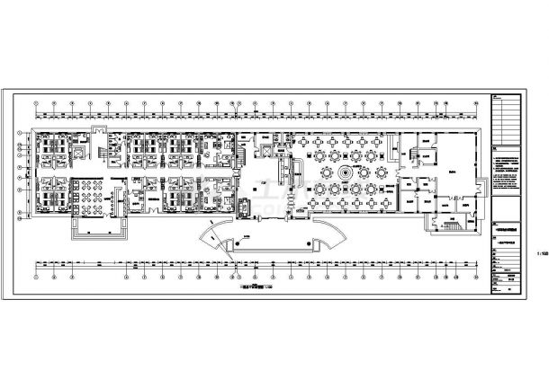 某供应站施工图附效果(cad)设计图纸-图一