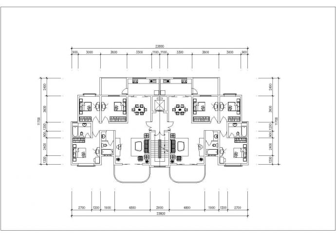 海口市某新建小区126-180平米热门大户型设计CAD图纸（6张）_图1