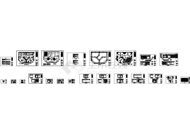 家具专卖店装修(cad)图纸-图一