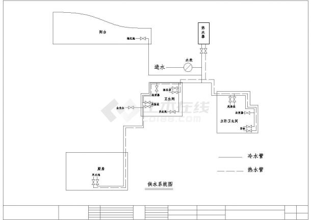 泰安市某新建居住区133平米户型全套装修设计CAD图纸-图一