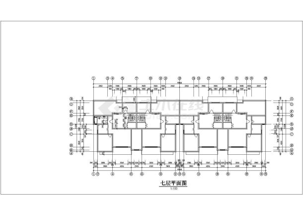 某地碧海花园住宅建筑设计cad图纸（共6张）-图一