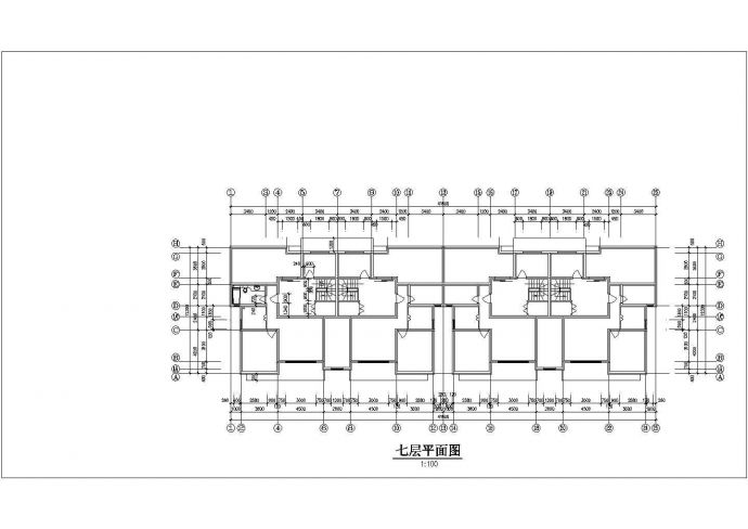 某地碧海花园住宅建筑设计cad图纸（共6张）_图1