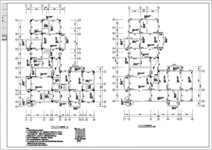 某底层为商场的多层框架结构住宅楼设计cad全套结构施工图（ 含设计说明）_图1