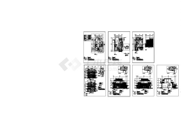某地区别墅设计全套施工图纸-图一