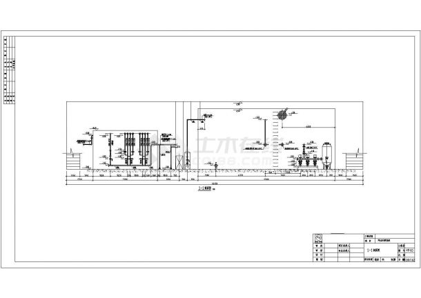 某地区体育馆网球中心污水处理系统设计详细方案CAD图纸-图一