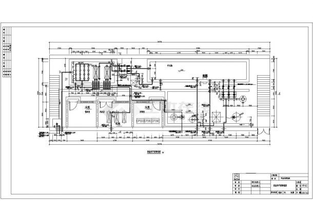 某地区体育馆网球中心污水处理系统设计详细方案CAD图纸-图二