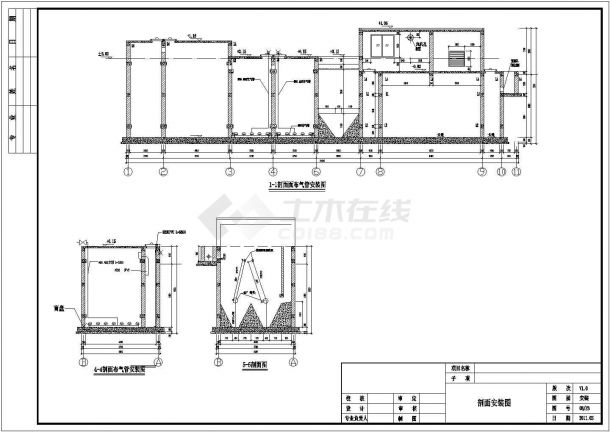 某地区某果汁加工厂污水处理站安装设计详细方案CAD图纸-图一