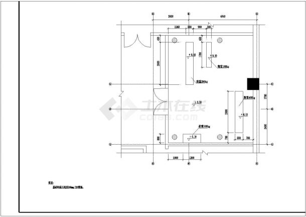 某地区直饮水机房全套工程设计详细方案CAD图纸-图二