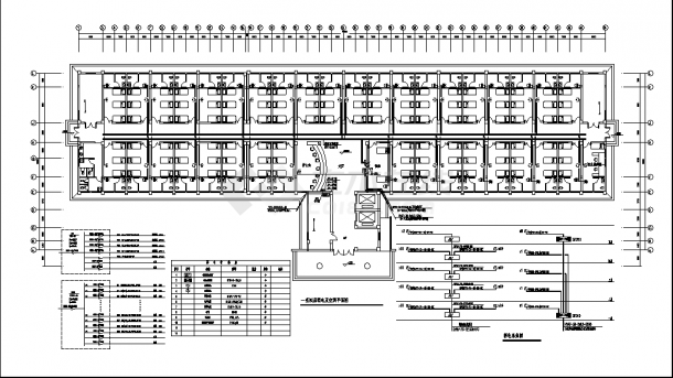 5层7921平米框架住院手术综合楼电气系统设计施工cad图纸-图二