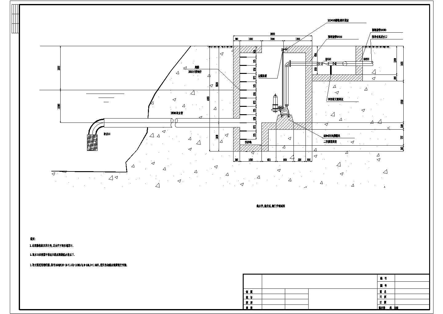 某地区水景源水净水处理全套设计详细方案CAD图纸c