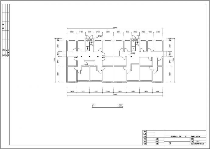 占地680平米6层砖混结构住宅楼平立剖面设计CAD图纸（含总平面图）_图1