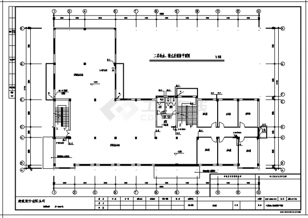 办公楼设计_四层综合办公楼给排水全套施工cad图,共十张-图一