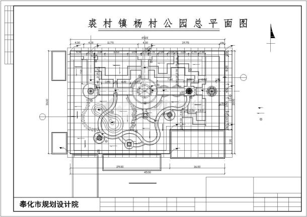 齐齐哈尔市某大型市民公园内部景观设计CAD图纸-图二