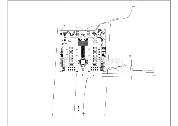 临汾市某大型森林公园内部景观设计CAD图纸-图二
