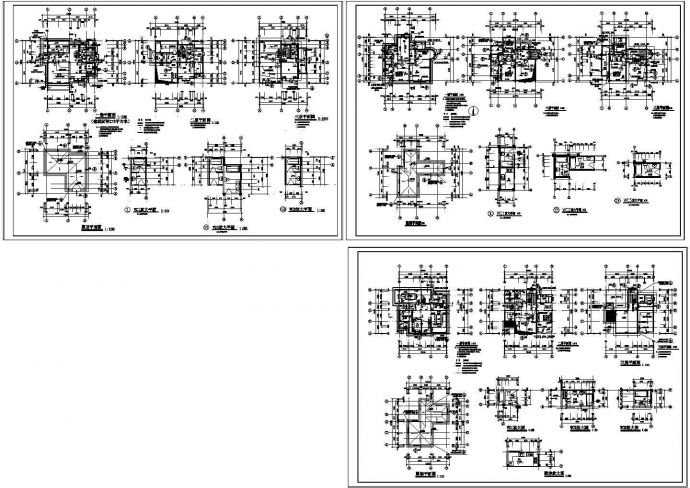 某多层别墅建筑设计平面图纸_图1