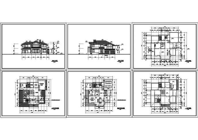 二层别墅建筑设计方案施工图_图1