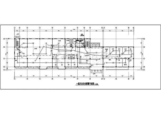 某乡镇疗养院电气消防建筑施工CAD图-图二