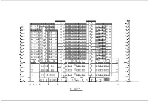 某地高层商住楼全套建筑设计cad图纸-图一