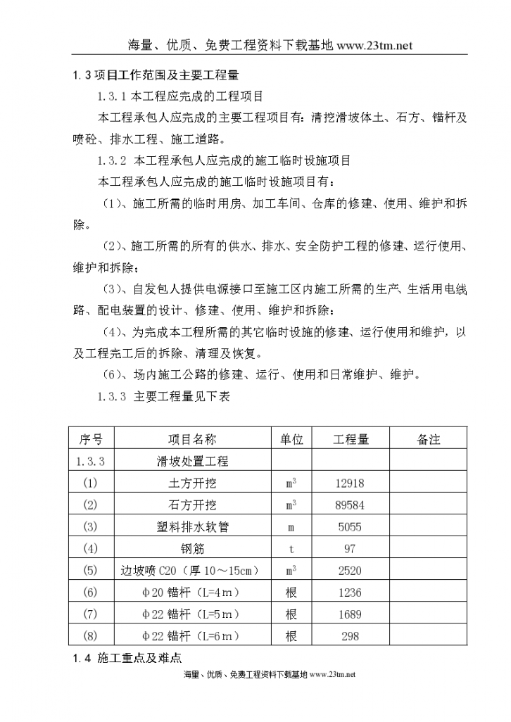 水库左坝肩上坝公路边坡坡治理 施工组织方案/-图二