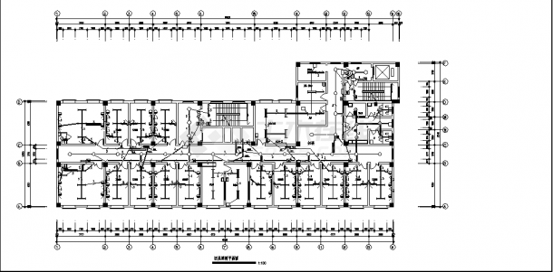 9层医院住院楼电气系统设计施工cad图纸，含地下一层-图一