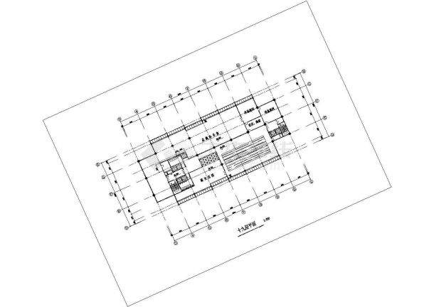 高级写字楼建筑设计cad图纸(共15张)-图一