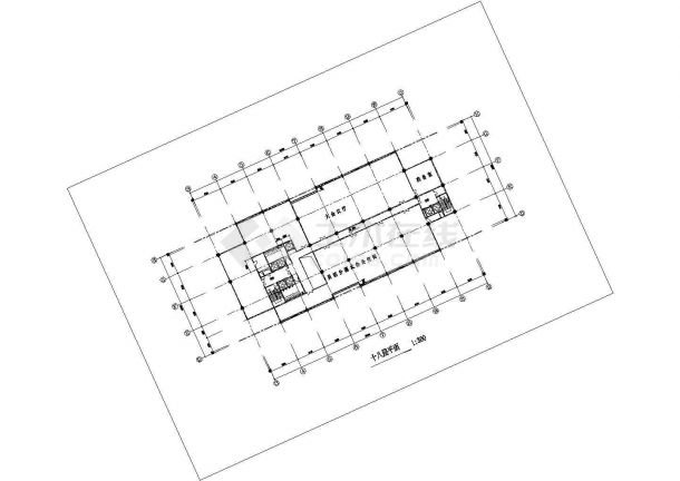 高级写字楼建筑设计cad图纸(共15张)-图二