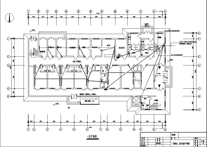 2层传染病医院综合楼电气系统设计施工cad图纸_图1