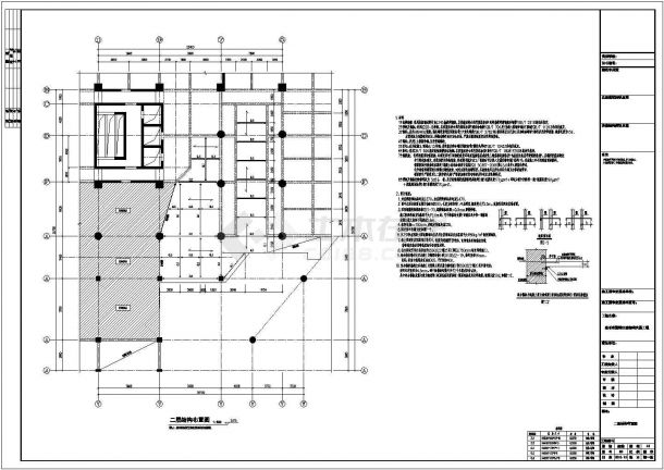 某工程钢结构加层及组合楼板电梯设计CAD详细结构施工图（含设计说明）-图一