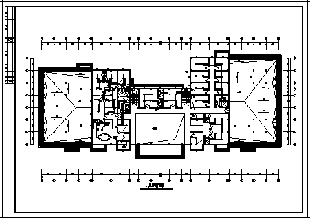 三层风景区会议餐厅电气施工cad图(含消防设计，共十七张)-图一