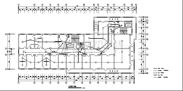 淮安9层医院综合楼电气系统设计施工cad图纸，含地下一层-图一