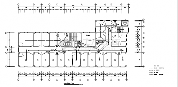 淮安9层医院综合楼电气系统设计施工cad图纸，含地下一层-图二