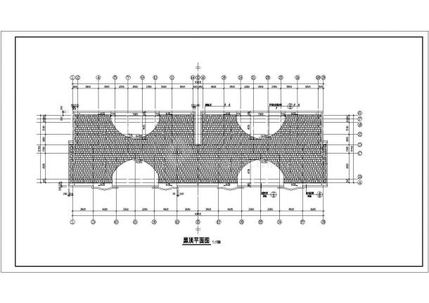 3500平米6层砖混结构住宅楼平立剖面设计CAD图纸（带阁楼和半地下室）-图一