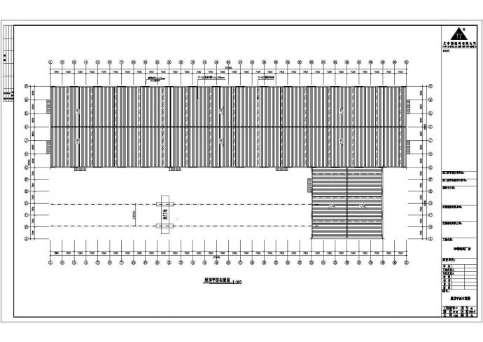 某公司加工厂房工程设计CAD图_图1