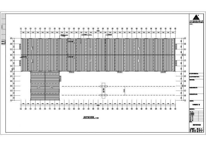 某服装公司包装厂房工程设计CAD图_图1