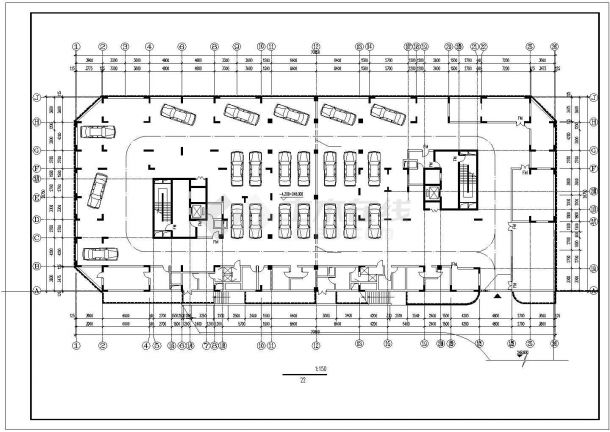 两栋26层框架结构住宅楼平立面设计CAD图纸（每栋楼1.7万平米）-图二