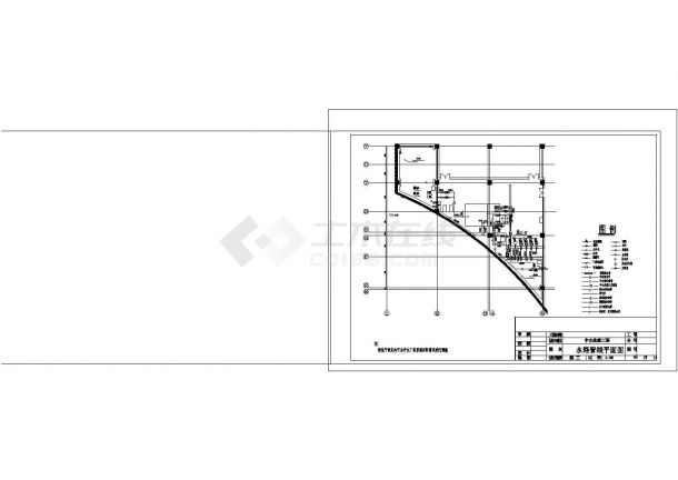 某商业中心中水处理系统设计详细方案CAD图纸-图二
