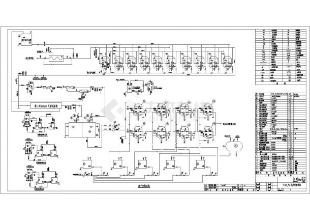 某170TH水处理系统流程设计详细方案CAD图纸-图一