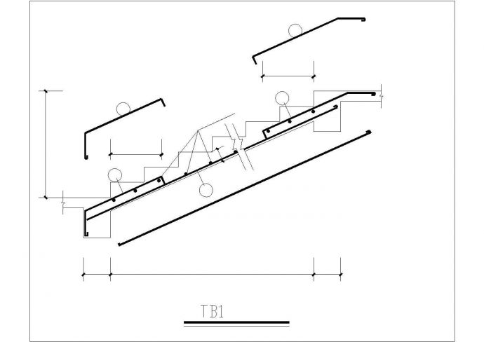 苏州某批发市场内部扶梯大样设计CAD图纸_图1