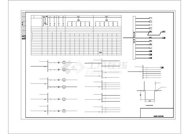 厂房设计_某喷漆厂房强电图纸CAD图纸-图二