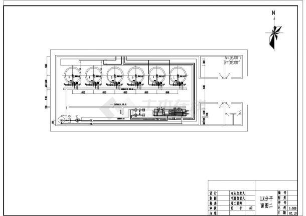 某化水站水处理工艺设计详细方案CAD图纸-图一