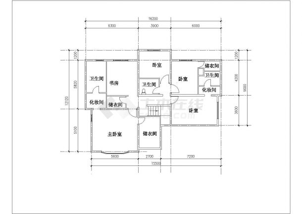 抚顺别墅户型CAD大样构造节点图-图一