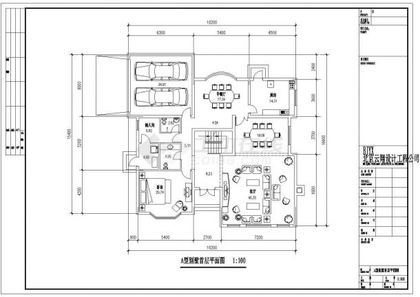 鞍山别墅多种户型CAD大样构造节点图-图一