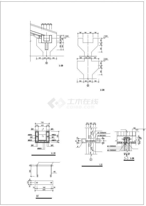 太原市某大型五金加工厂大样设计CAD图纸-图二