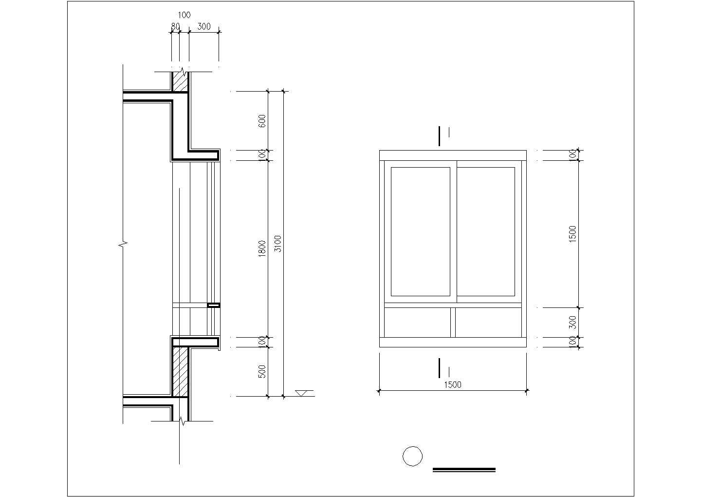 经典新中式风格凸窗设计CAD图纸（3种）