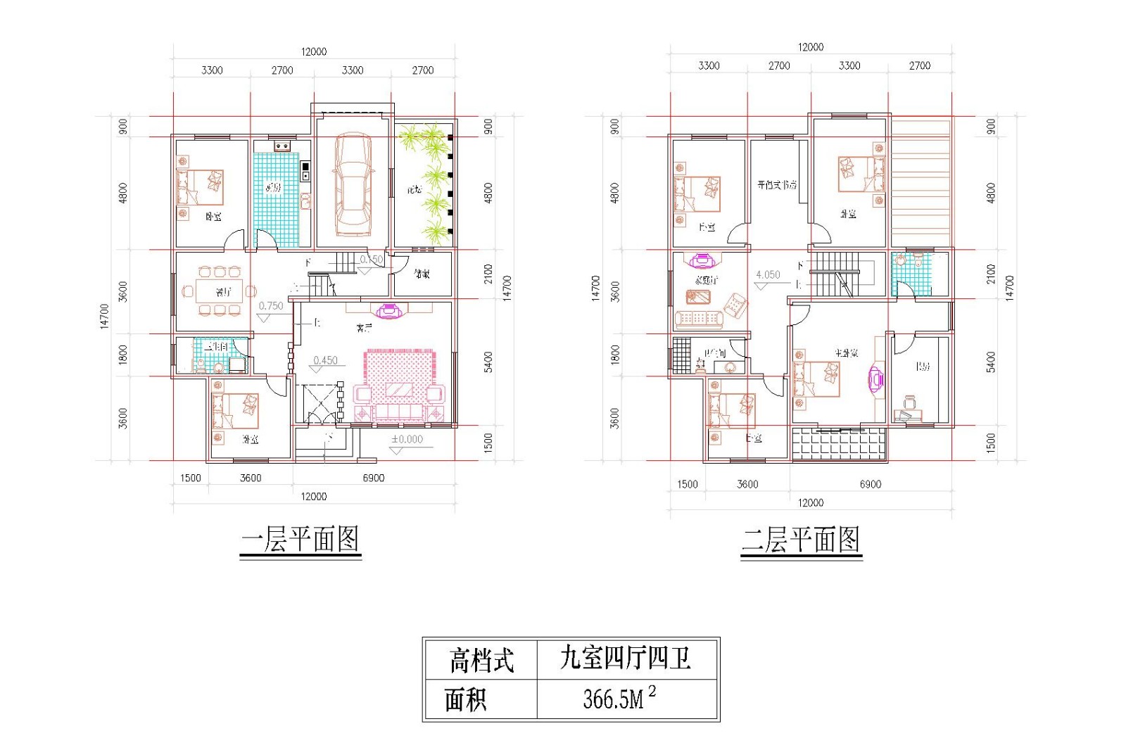 青岛11套别墅户型设计方案详细建筑施工图