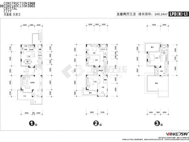 嘉兴联排别墅详细建筑施工图-图二