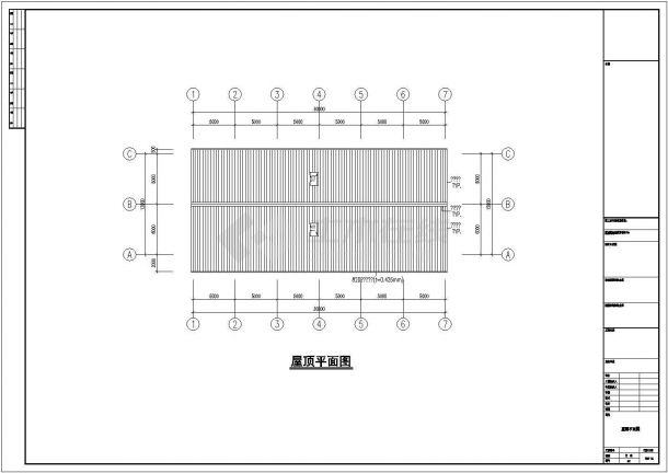 重庆某厂区钢结构设计建筑施工图CAD纸-图二