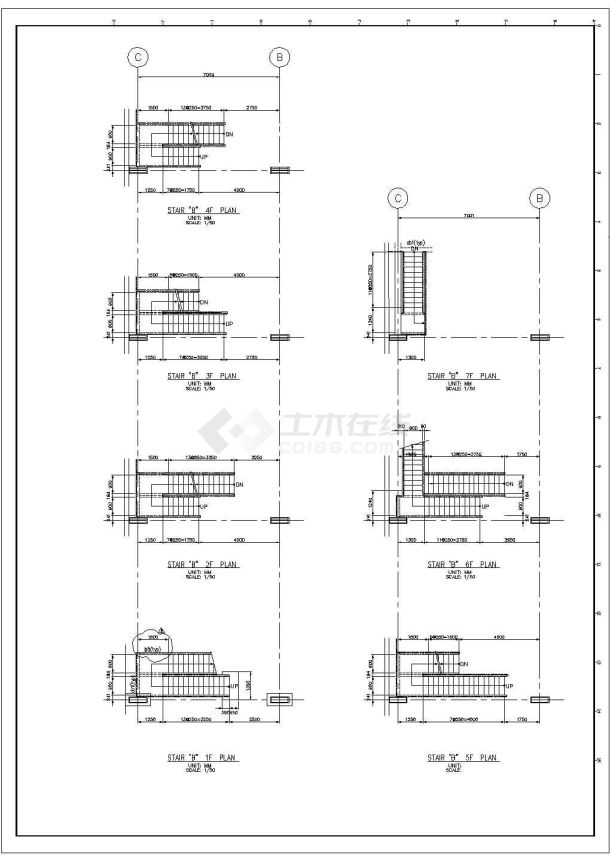 北京某厂区工业园钢结构设计建筑施工图CAD纸-图二